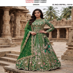 Royal Embroidered Fendy Fabric Bridal Lehenga Choli